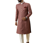 Classic Rosewood Achkan for Men | Elegant Ethnic Wear | Jaipurio